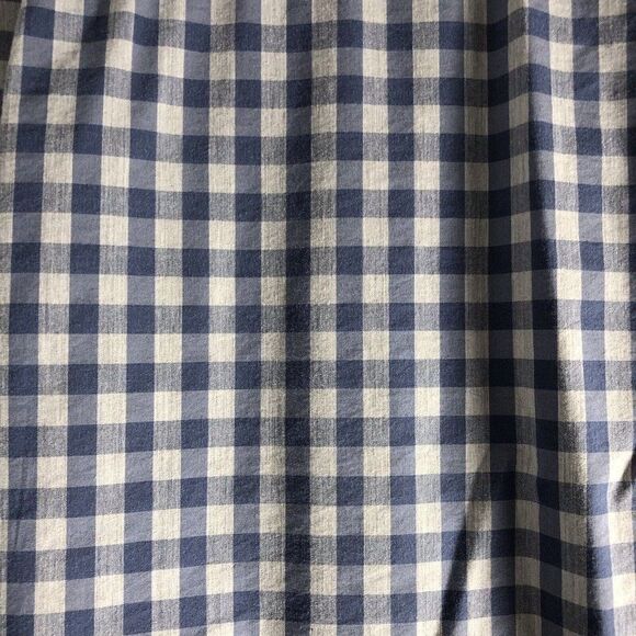 George Classic Fit Men’s Size Small (34-36) Gingham Gray Blue Button Down Shirt - Picture 14 of 16